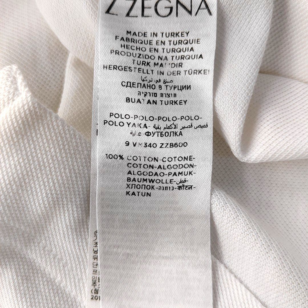 Z Zegna Z Zegna Contrast Sleeve Cotton Polo Size M Size US M / EU 48-50 / 2 - 3 Thumbnail