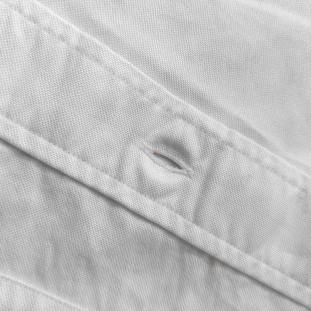 Thom Browne Thom Browne White Cotton Short Sleeve Shirt 2 Size US M / EU 48-50 / 2 - 9 Thumbnail