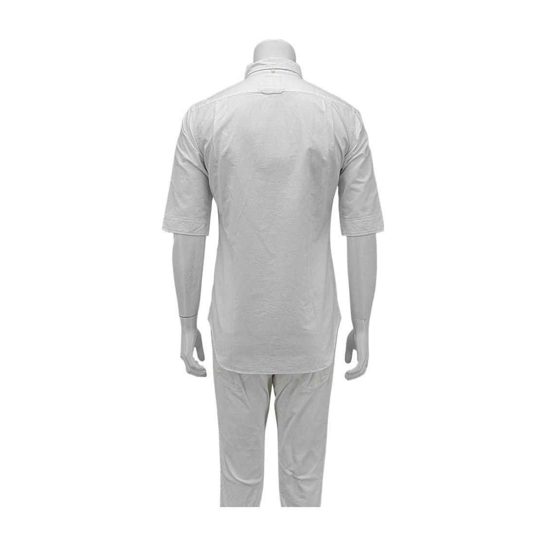 Thom Browne Thom Browne White Cotton Short Sleeve Shirt 2 Size US M / EU 48-50 / 2 - 2 Thumbnail