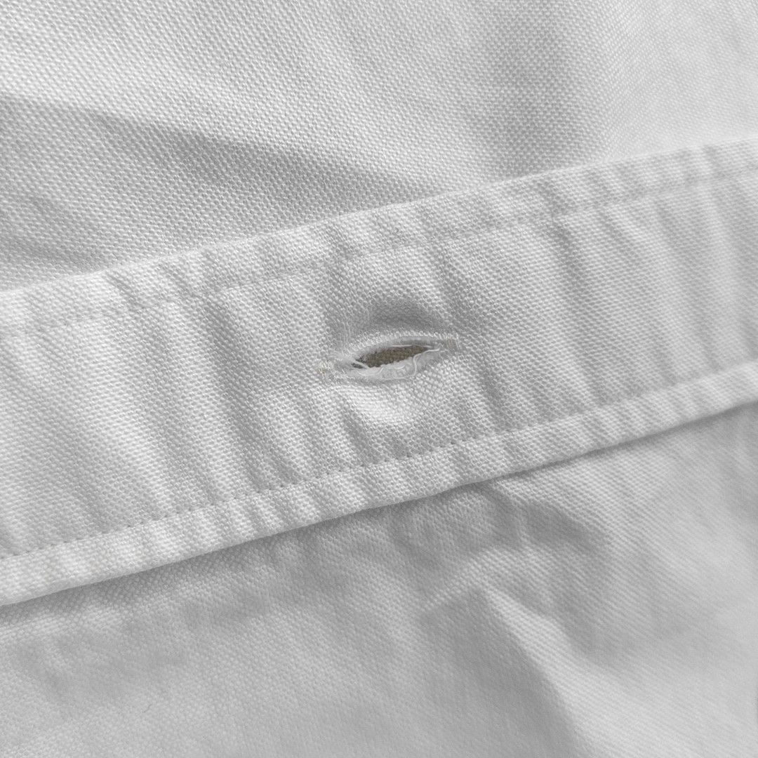 Thom Browne Thom Browne White Cotton Short Sleeve Shirt 2 Size US M / EU 48-50 / 2 - 8 Thumbnail