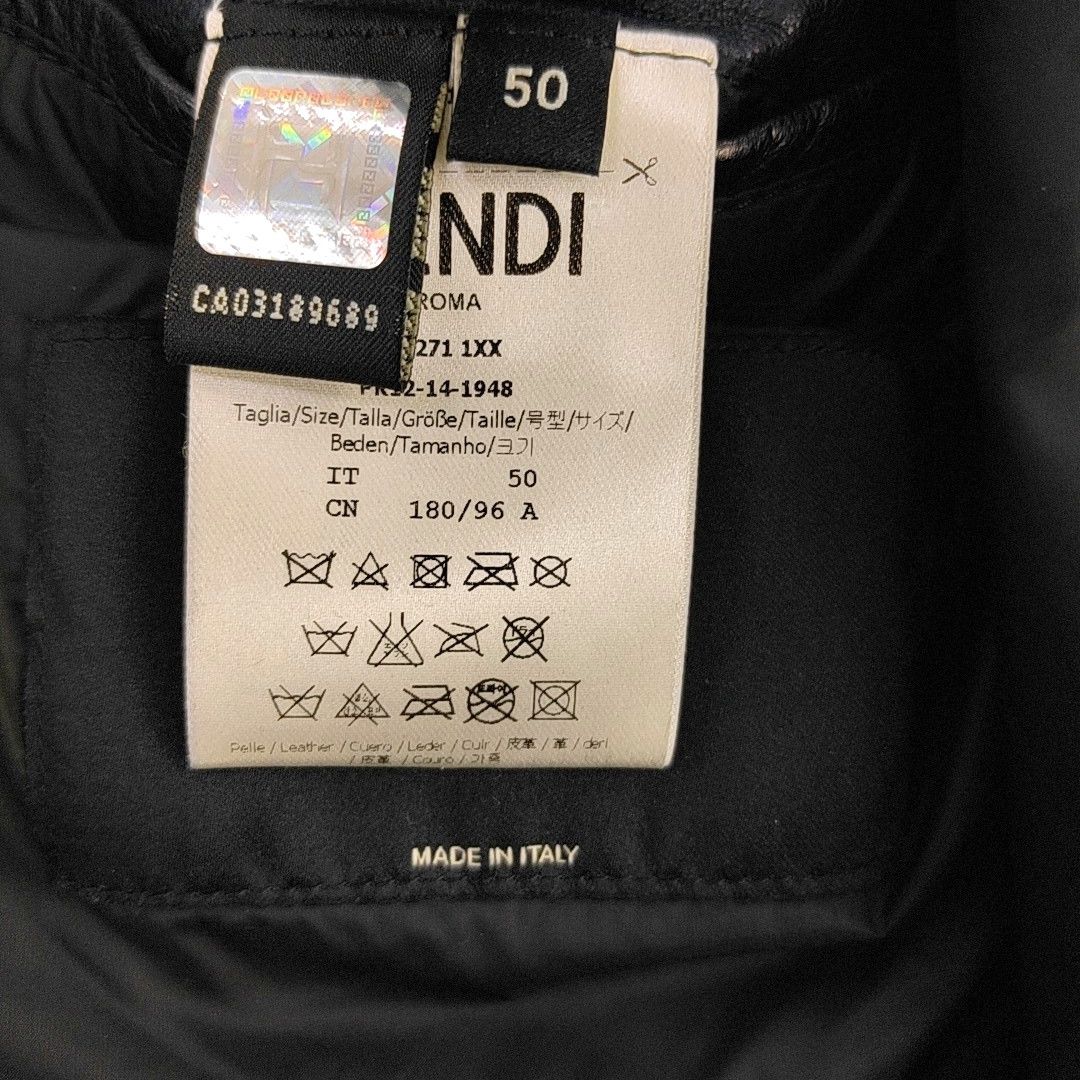 Fendi Fendi Lambskin Leather Jacket IT 50 Size US M / EU 48-50 / 2 - 4 Thumbnail
