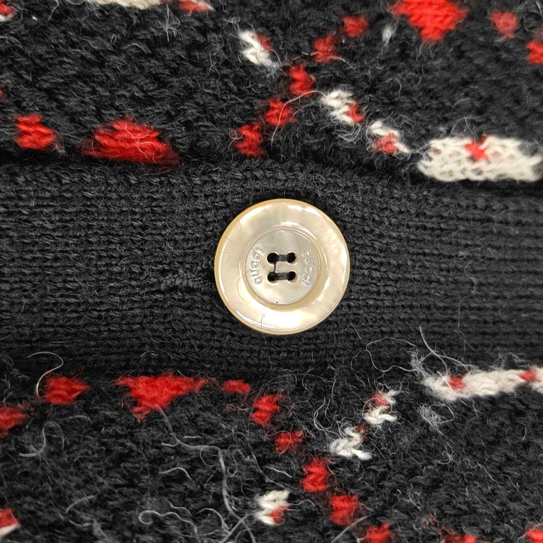 Gucci Gucci GG Diamond Alpaca Wool Cardigan S Size US S / EU 44-46 / 1 - 5 Thumbnail