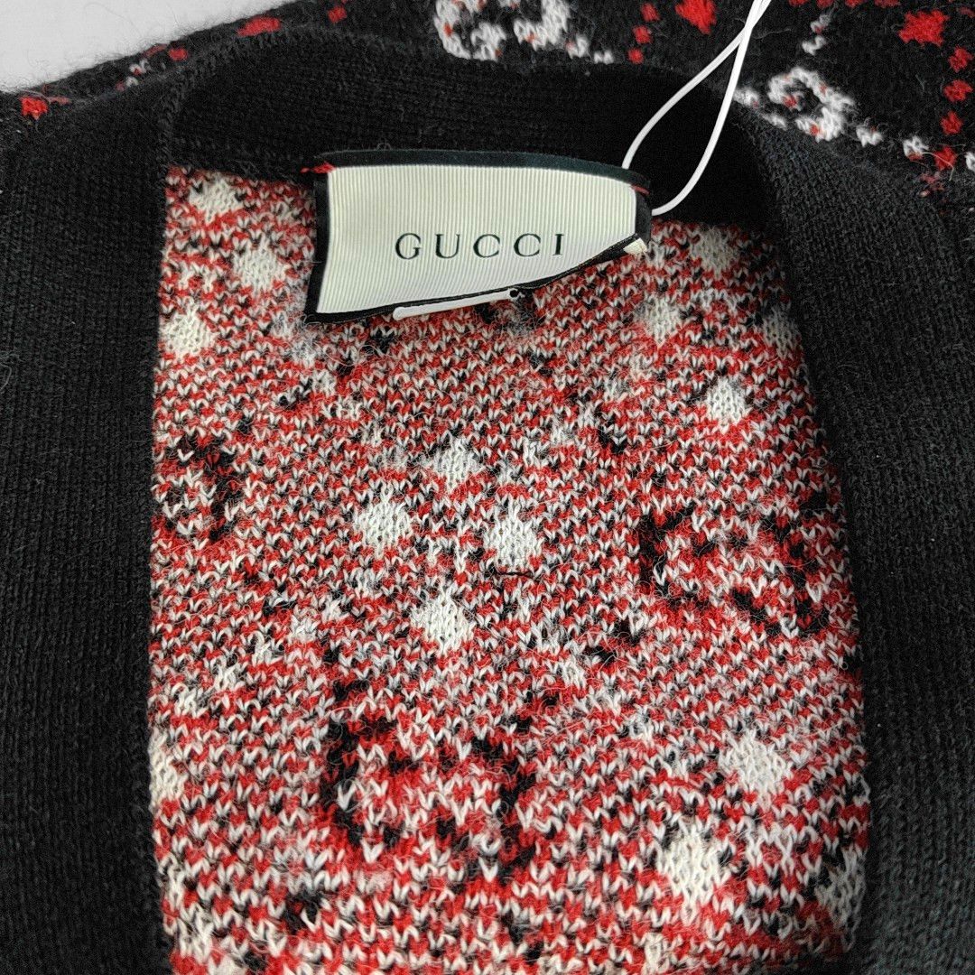 Gucci Gucci GG Diamond Alpaca Wool Cardigan S Size US S / EU 44-46 / 1 - 6 Thumbnail