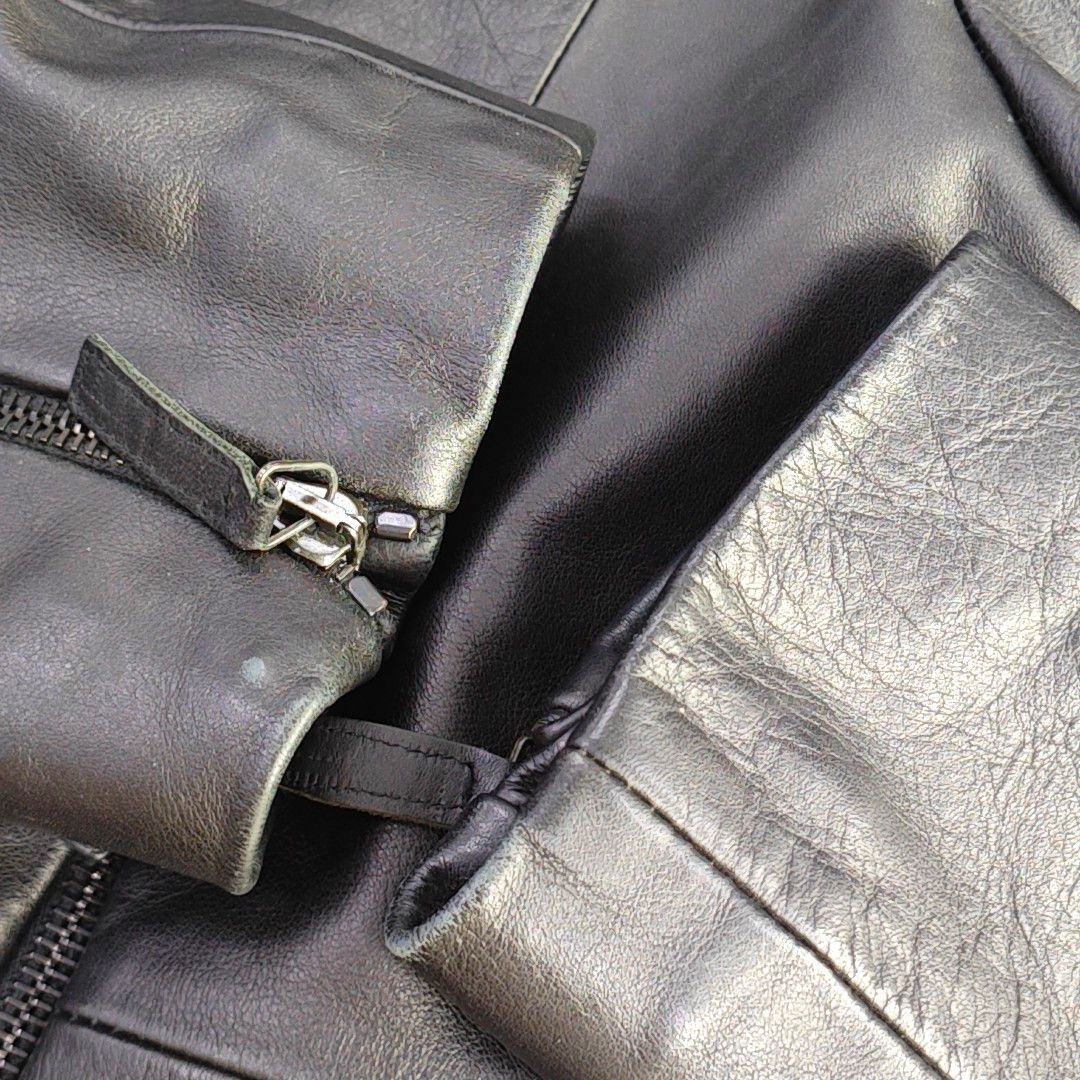 Emporio Armani Emporio Armani Bovine Leather Jacket Size 50 Size US M / EU 48-50 / 2 - 9 Thumbnail