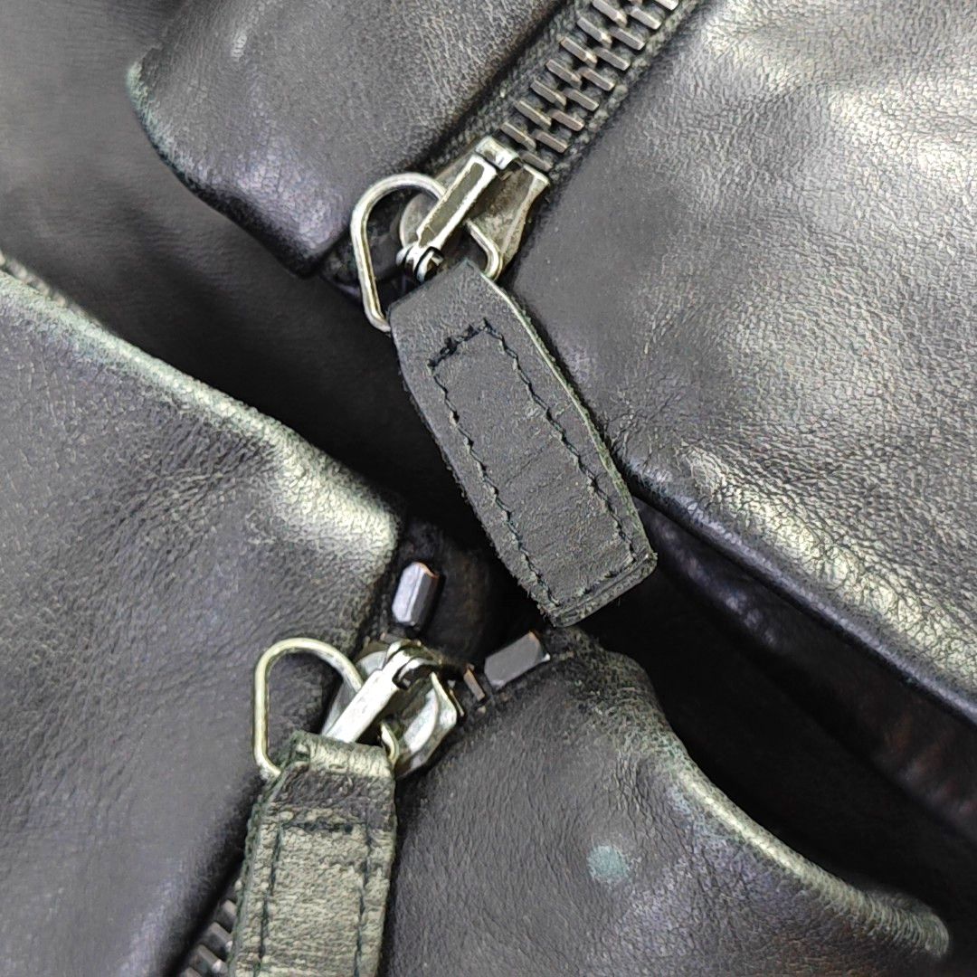 Emporio Armani Emporio Armani Bovine Leather Jacket Size 50 Size US M / EU 48-50 / 2 - 8 Thumbnail