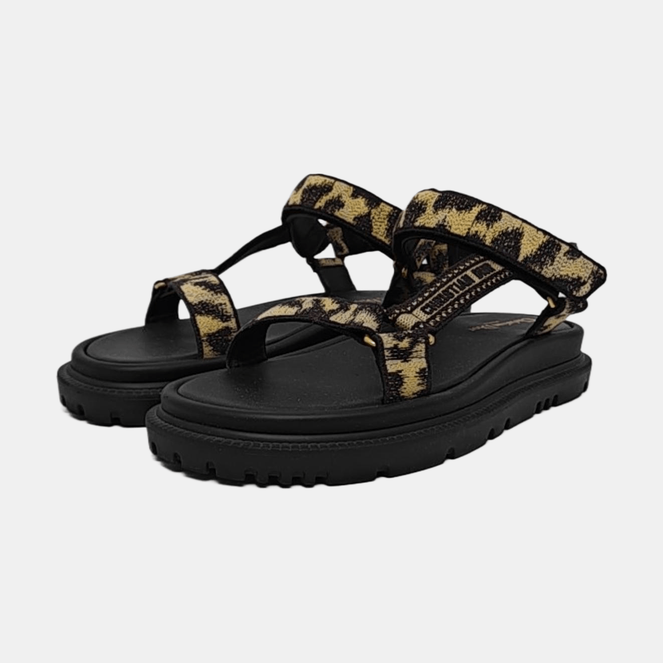 Dior Dior Oblique Fabric Strappy Sandals Size 40 Size US 7 / EU 40 - 2 Thumbnail