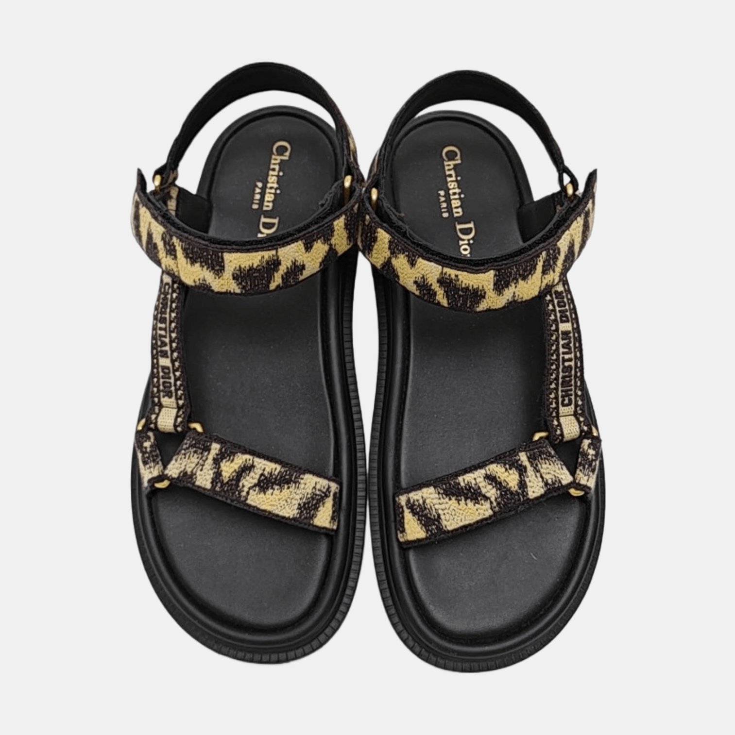 Dior Dior Oblique Fabric Strappy Sandals Size 40 Size US 7 / EU 40 - 3 Thumbnail