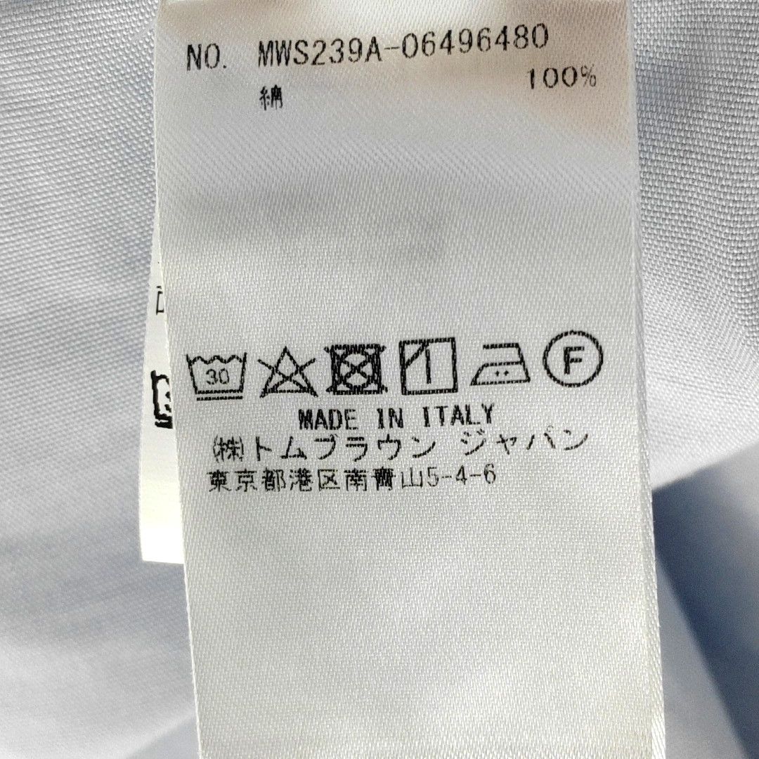 Thom Browne Thom Browne 4-Bar Stripe Short Sleeve Shirt Size 3 Size US L / EU 52-54 / 3 - 4 Thumbnail