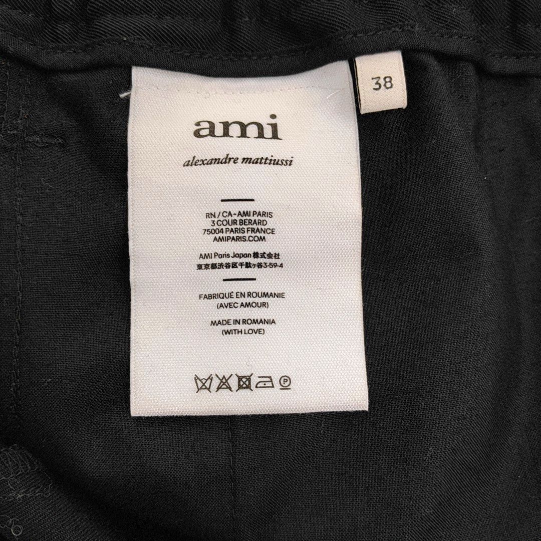 AMI AMI Black Wool Blend Casual Pants 30 Size US 38 / EU 54 - 4 Thumbnail