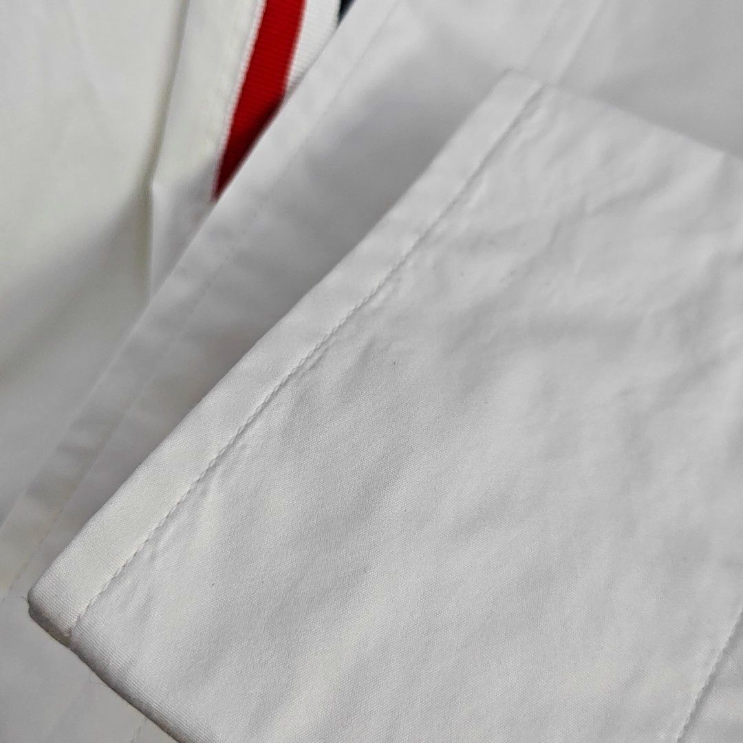 Thom Browne Thom Browne White Cotton Button Down Shirt Size 4 Size US XL / EU 56 / 4 - 7 Thumbnail