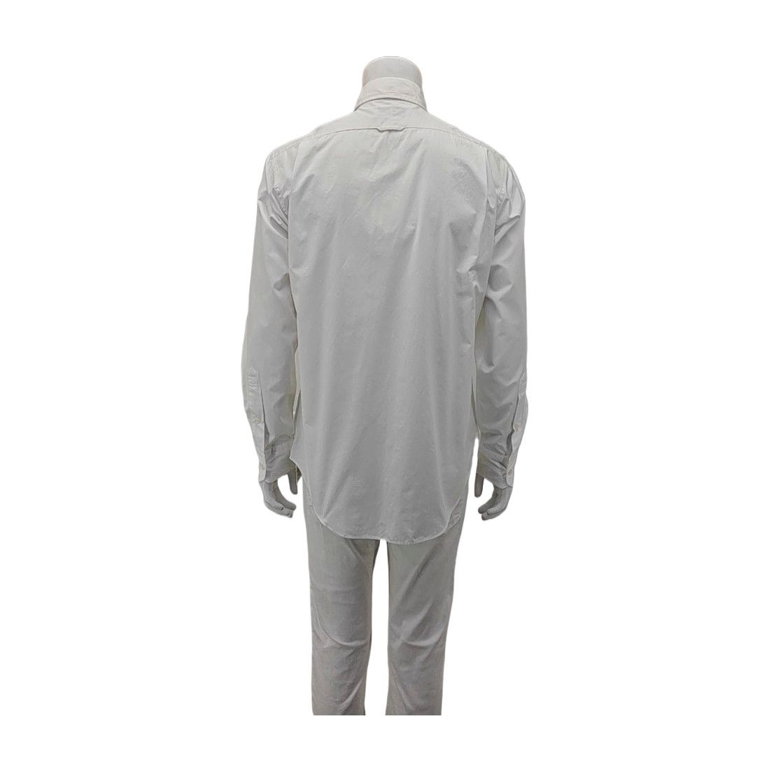 Thom Browne Thom Browne White Cotton Button Down Shirt Size 4 Size US XL / EU 56 / 4 - 2 Thumbnail