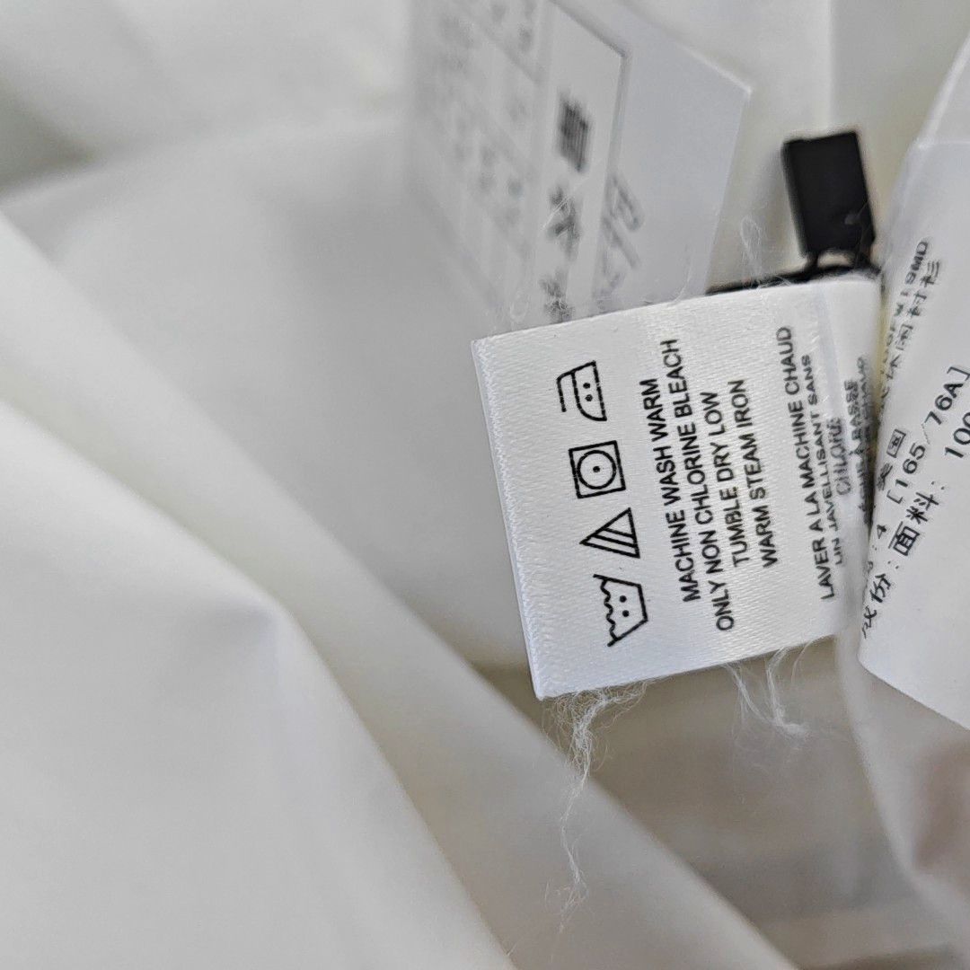 Thom Browne Thom Browne White Cotton Button Down Shirt Size 4 Size US XL / EU 56 / 4 - 4 Thumbnail