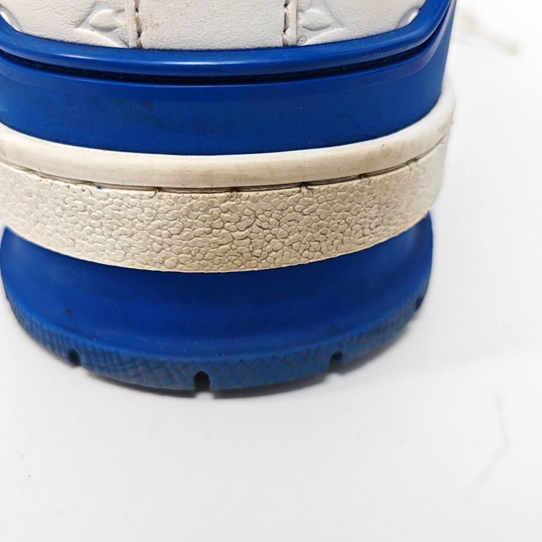 Louis Vuitton Louis Vuitton Blue Monogram Trainer Sneakers 40 Size US 7 / EU 40 - 11 Thumbnail