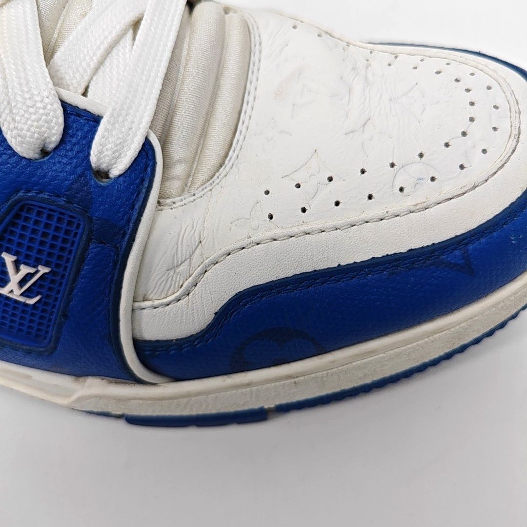 Louis Vuitton Louis Vuitton Blue Monogram Trainer Sneakers 40 Size US 7 / EU 40 - 7 Thumbnail