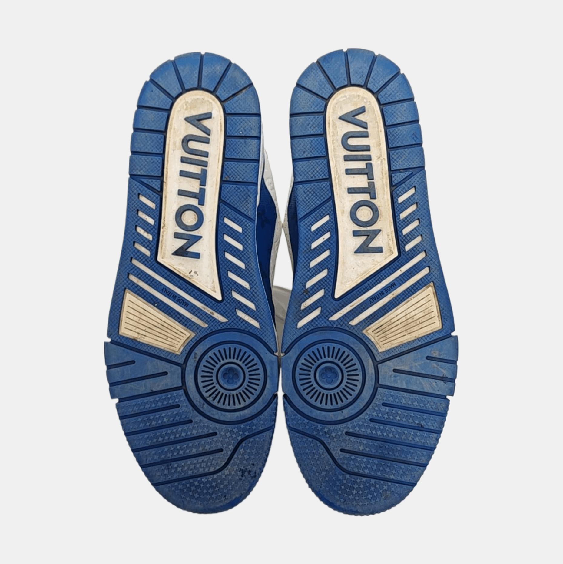 Louis Vuitton Louis Vuitton Blue Monogram Trainer Sneakers 40 Size US 7 / EU 40 - 5 Thumbnail