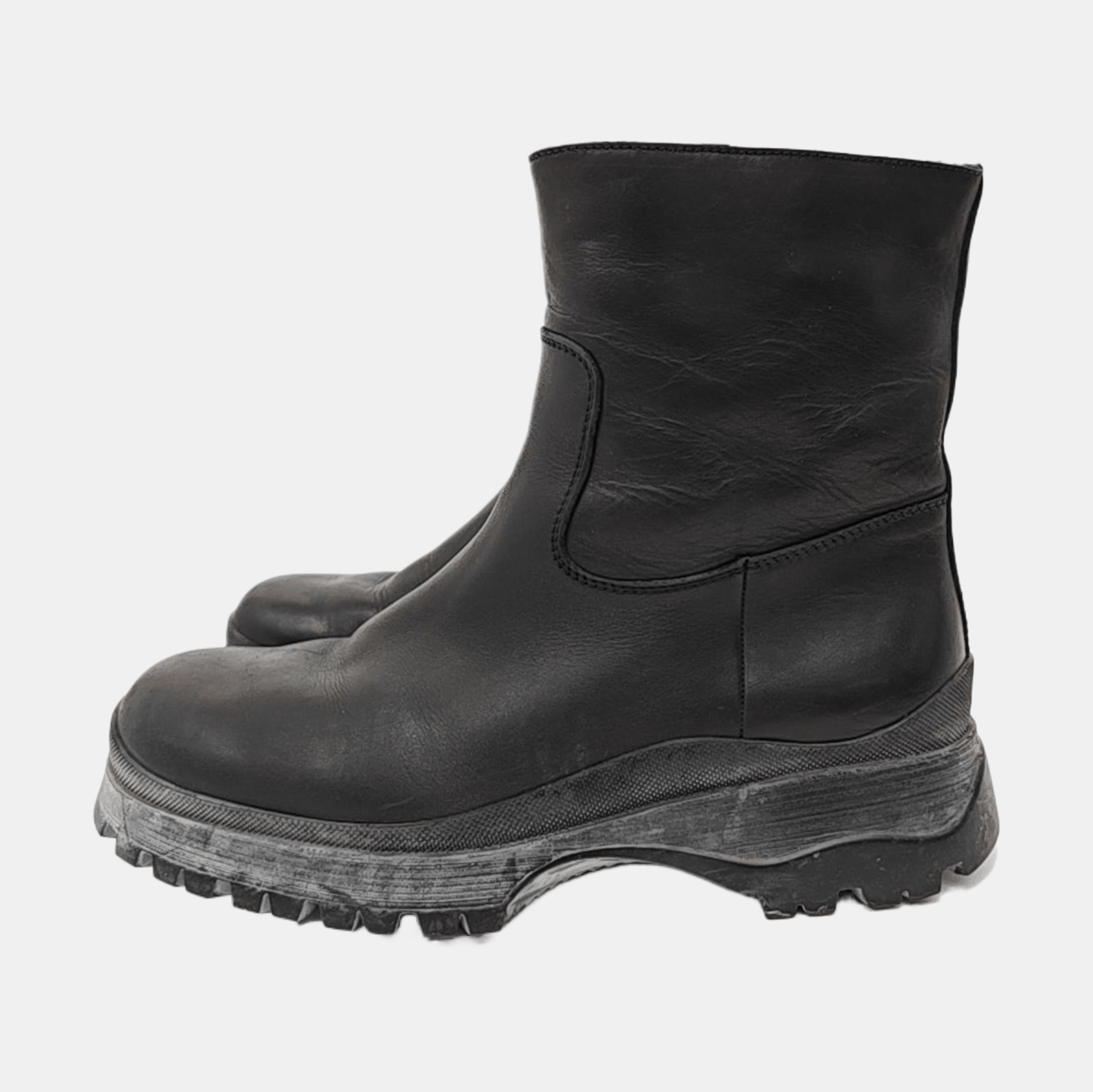 Prada Prada Leather Chunky Sole Boots US 6.5 Size US 5.5 / EU 38 - 6 Thumbnail