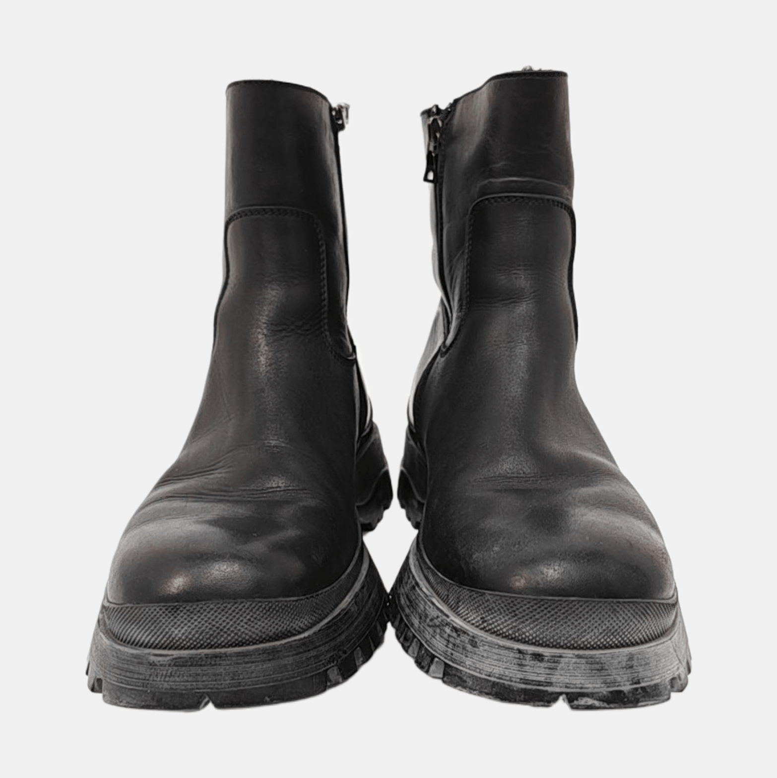 Prada Prada Leather Chunky Sole Boots US 6.5 Size US 5.5 / EU 38 - 3 Thumbnail