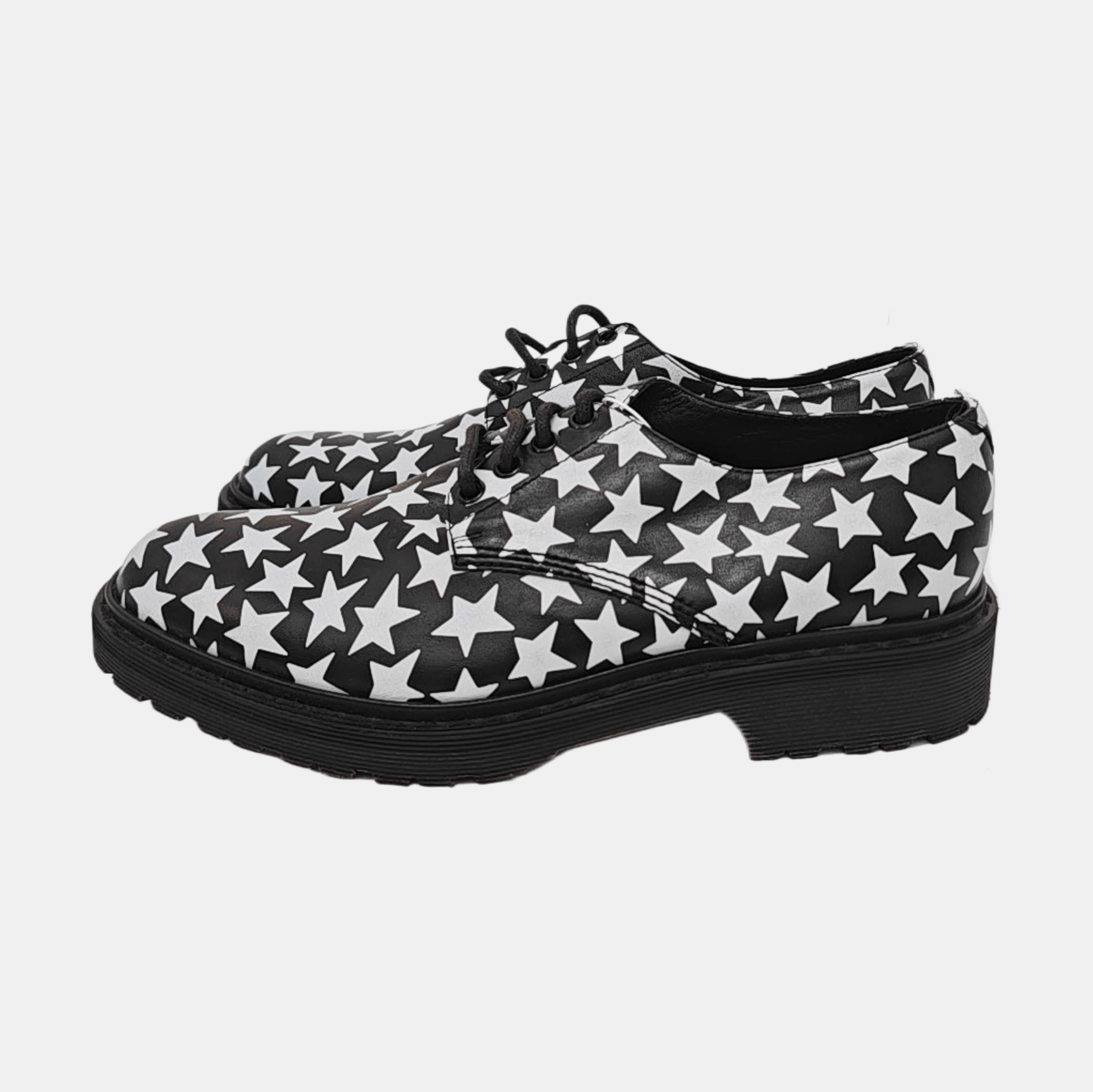 Saint Laurent Paris Saint Laurent Star Print Leather Derby Shoes 41.5 Size US 8.5 / EU 41-42 - 6 Thumbnail