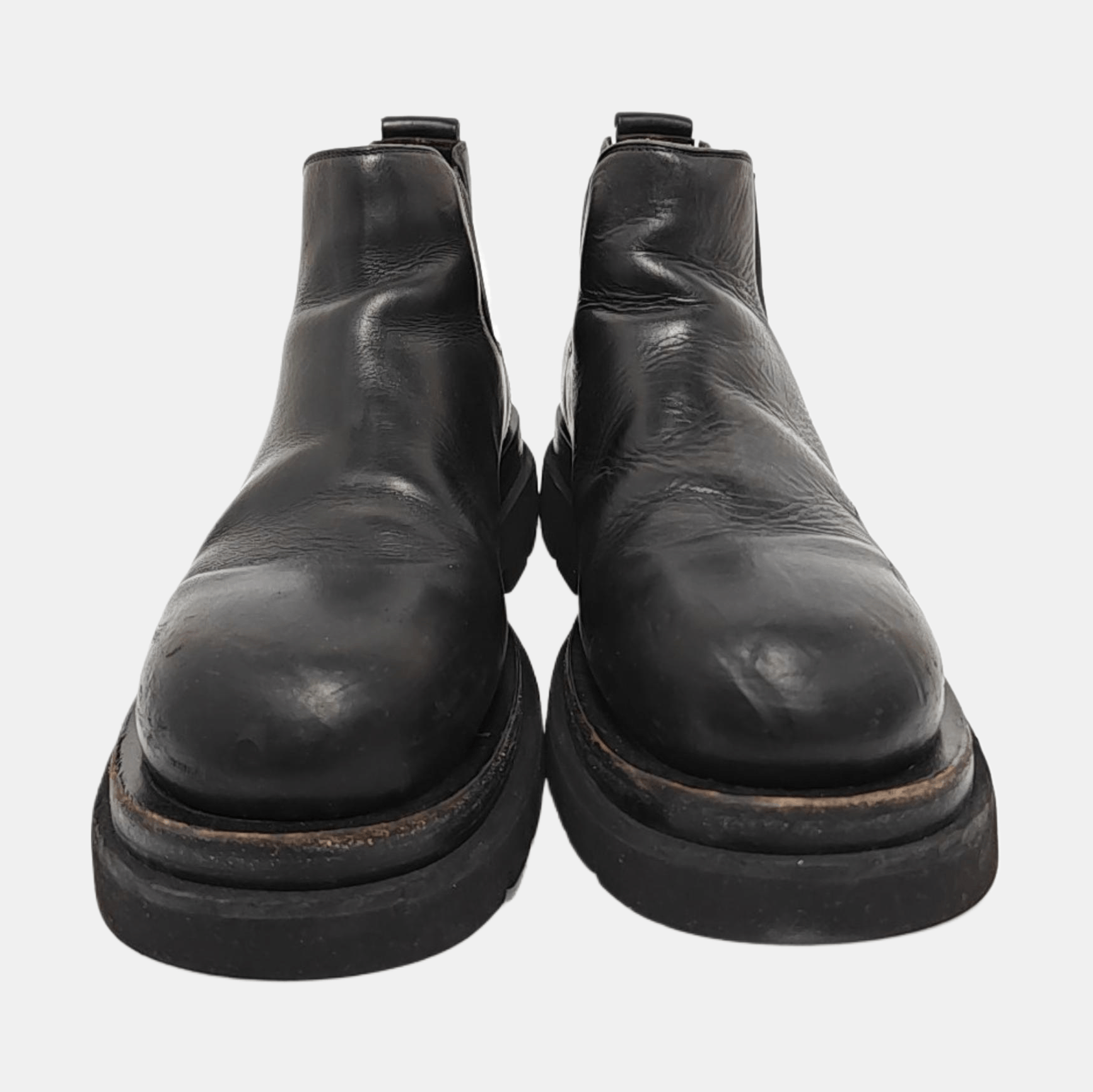 Bottega Veneta Bottega Veneta Black Leather Lug Sole Boots 41.5 Size US 8.5 / EU 41-42 - 3 Thumbnail