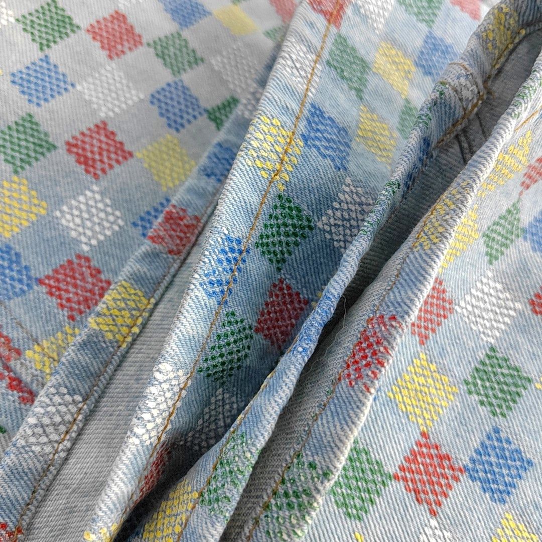 Louis Vuitton Louis Vuitton Multi Color Damier Jeans 31 Size US 31 - 9 Thumbnail