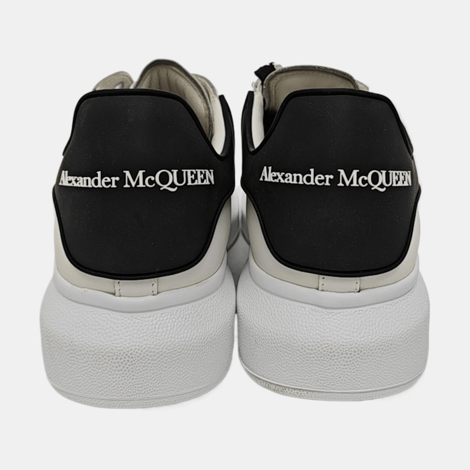 Alexander McQueen Alexander McQueen White Leather Low-Top Sneakers EU 40.5 Size US 7.5 / EU 40-41 - 4 Thumbnail
