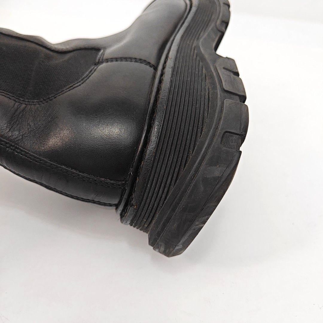 Alexander McQueen Alexander McQueen Black Leather Tread Boots 44 Size US 11 / EU 44 - 12 Thumbnail