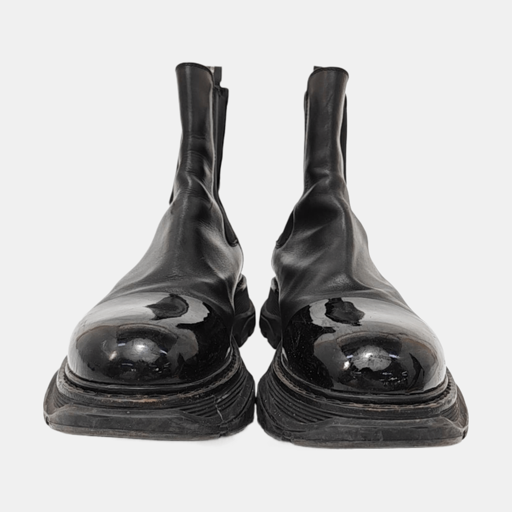 Alexander McQueen Alexander McQueen Black Leather Tread Boots 44 Size US 11 / EU 44 - 3 Thumbnail