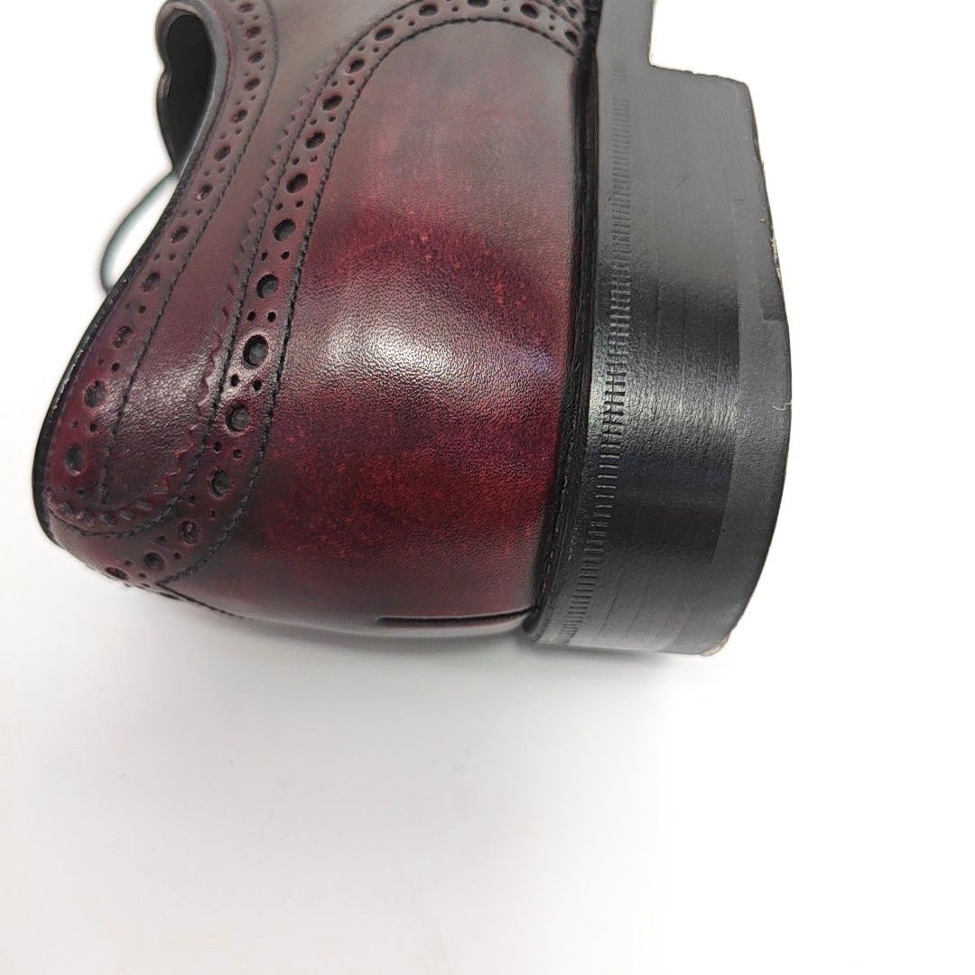 Prada Prada Burgundy Leather Wingtip Brogues Size 7 Size US 8 / EU 41 - 10 Thumbnail