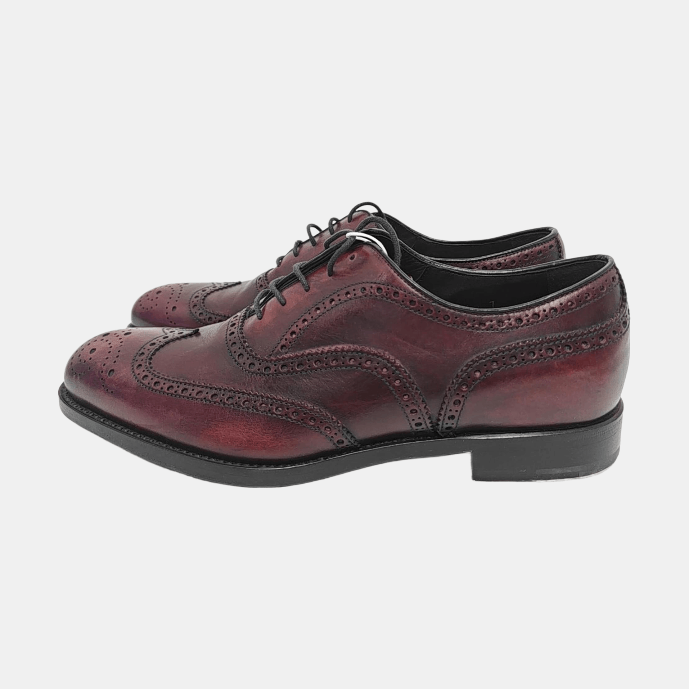 Prada Prada Burgundy Leather Wingtip Brogues Size 7 Size US 8 / EU 41 - 6 Thumbnail