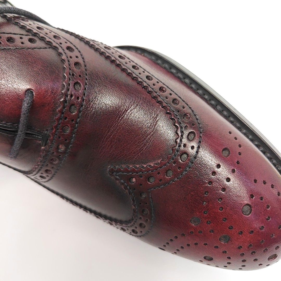 Prada Prada Burgundy Leather Wingtip Brogues Size 7 Size US 8 / EU 41 - 9 Thumbnail