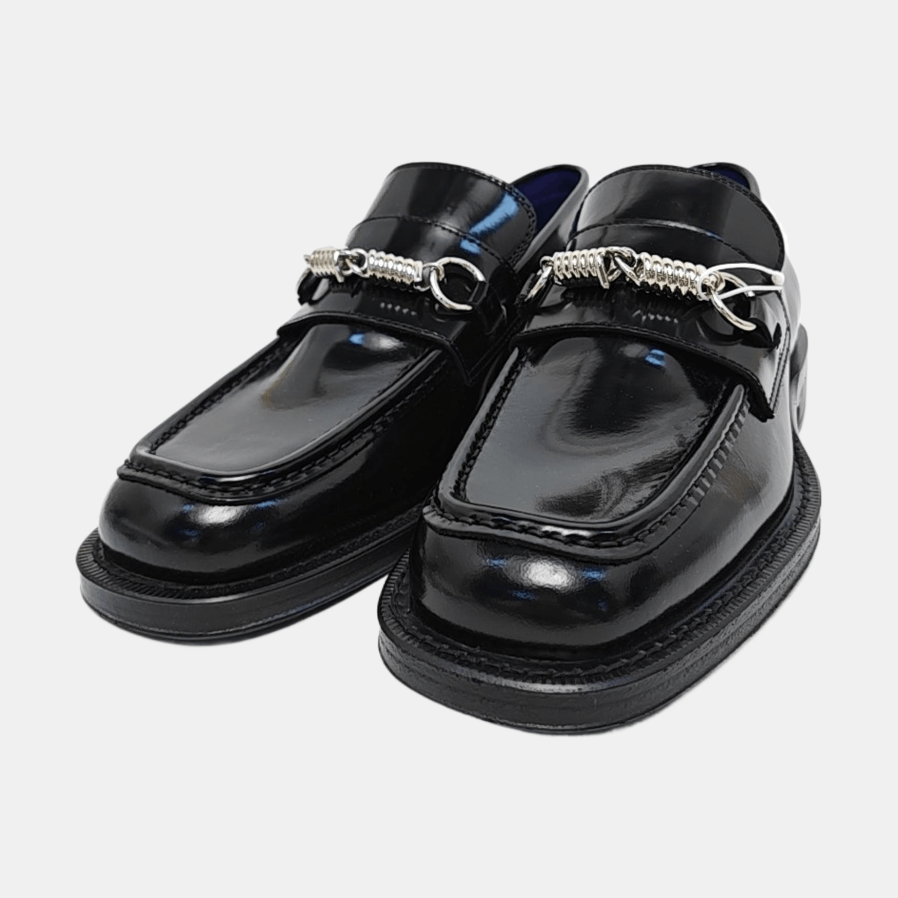 Burberry Burberry Hardware Detail Leather Loafers EU 39 Size US 6 / EU 39 - 2 Thumbnail