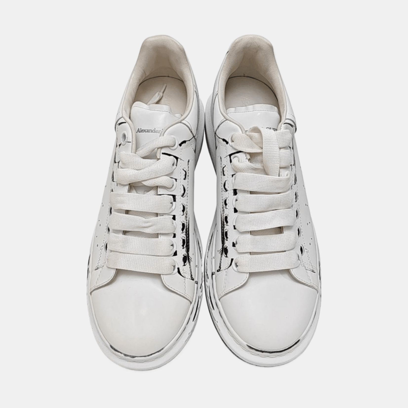 Alexander McQueen Alexander McQueen Sketch Print Oversized Sneakers 41 Size US 8 / EU 41 - 3 Thumbnail
