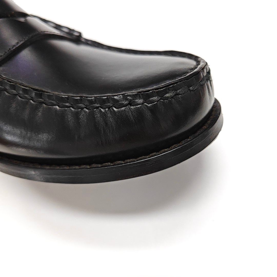 Prada Prada Black Leather Penny Loafers 40 Size US 7 / EU 40 - 6 Thumbnail