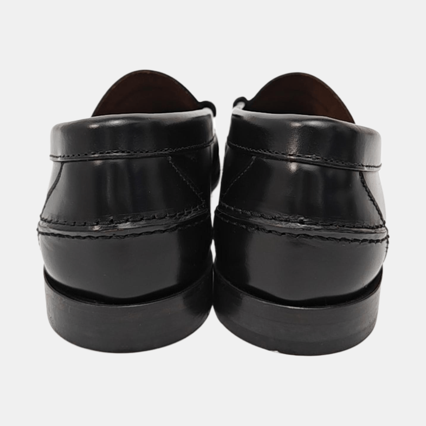 Prada Prada Black Leather Penny Loafers 40 Size US 7 / EU 40 - 4 Thumbnail