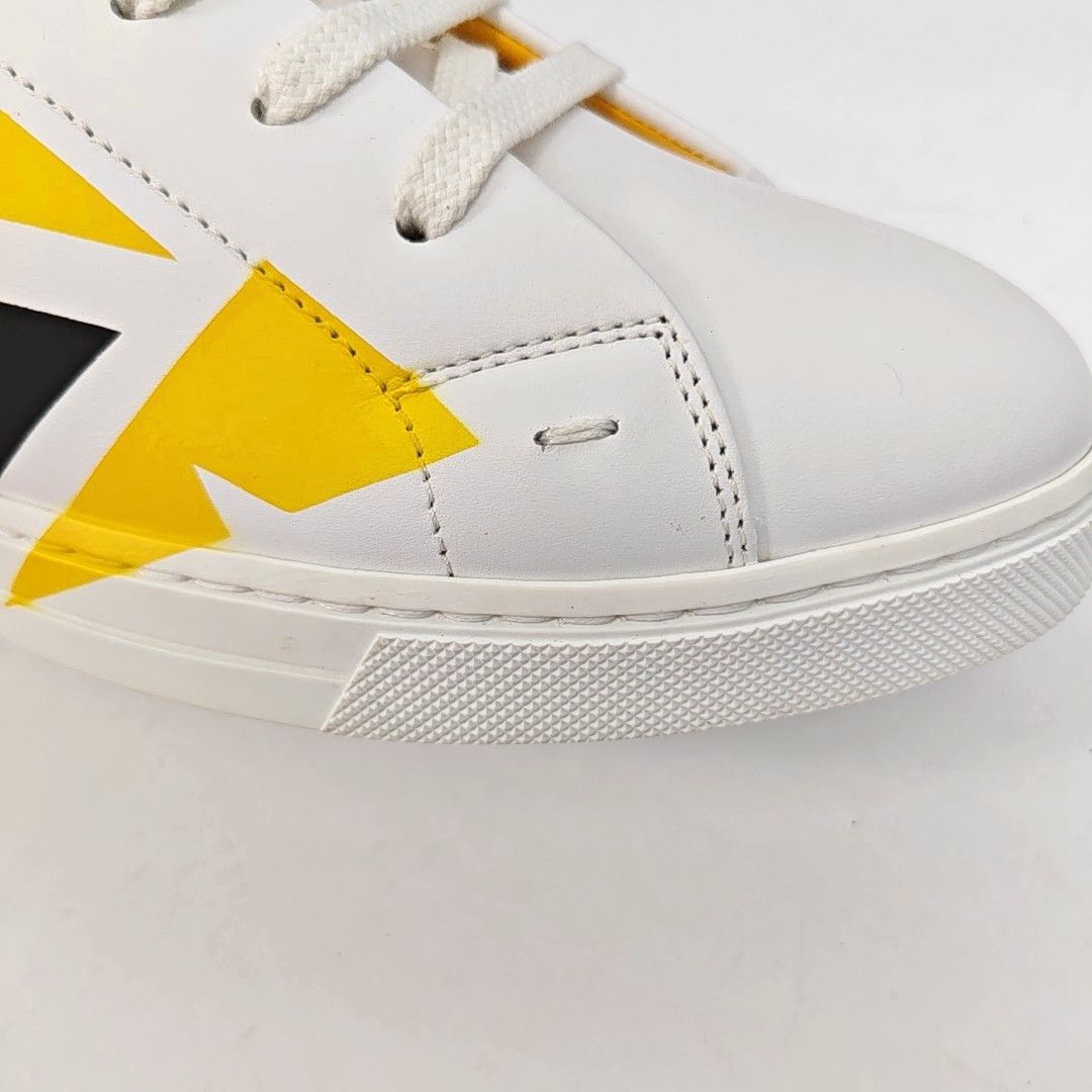 Fendi Fendi Graphic Leather Low-Top Sneakers Size 42 Size US 9 / EU 42 - 7 Thumbnail