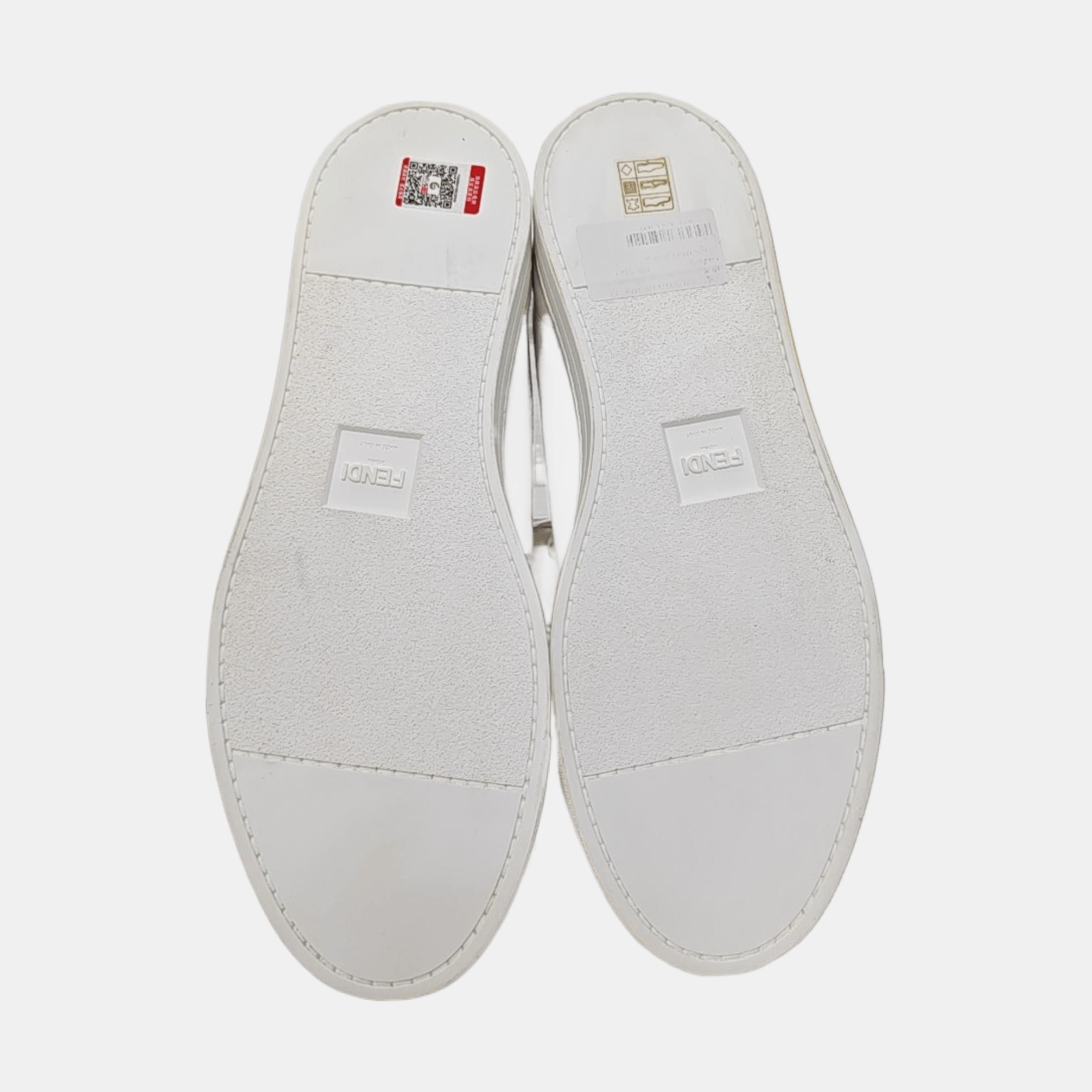Fendi Fendi Graphic Leather Low-Top Sneakers Size 42 Size US 9 / EU 42 - 5 Thumbnail