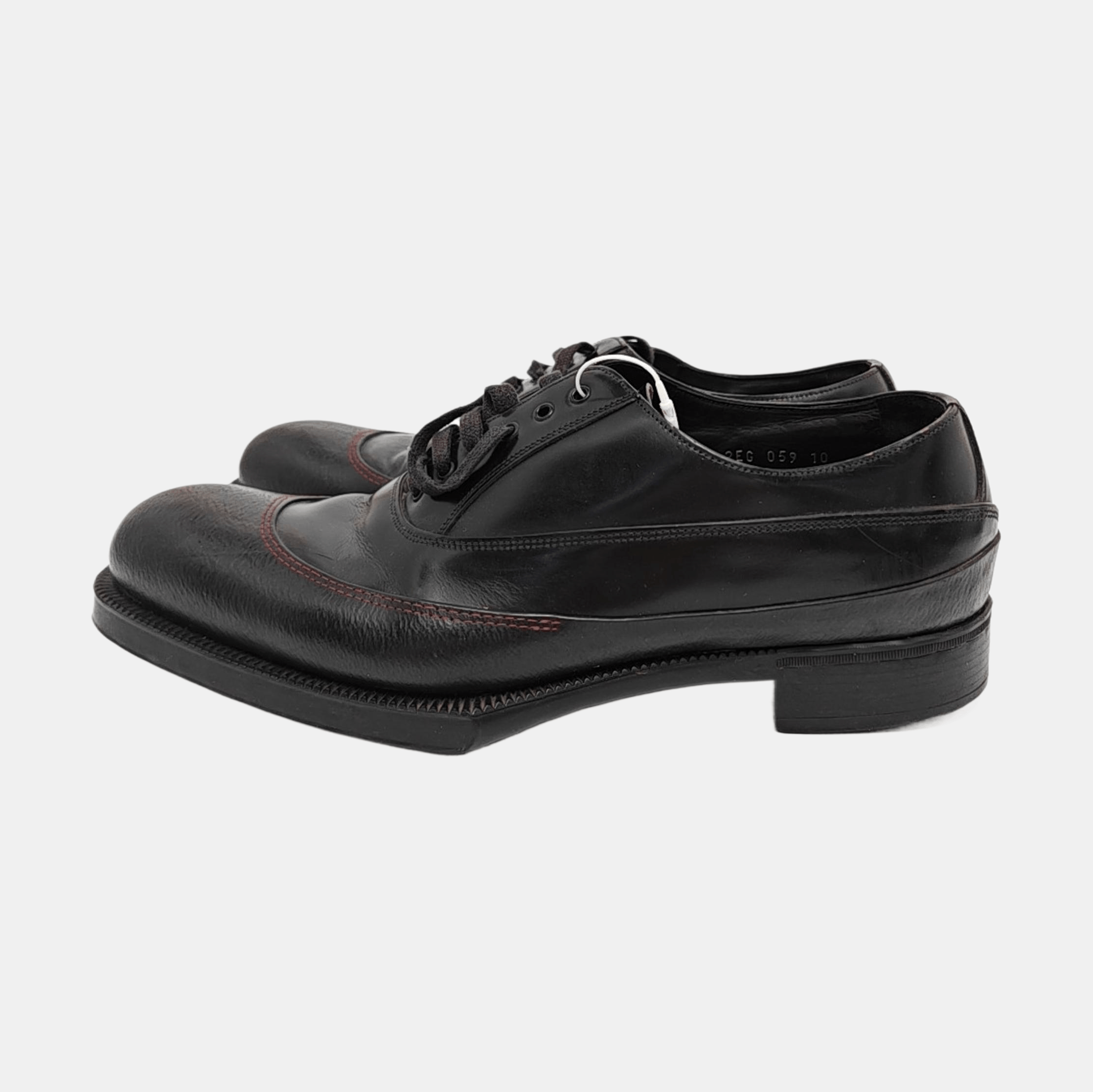 Prada Prada Contrast Stitch Leather Derby Shoes US 11 Size US 11 / EU 44 - 6 Thumbnail