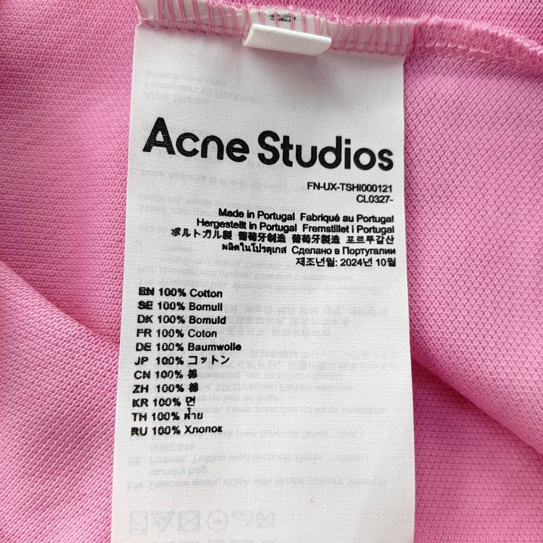 Acne Studios Acne Studios Logo Cotton T-Shirt Size M Size US M / EU 48-50 / 2 - 3 Thumbnail