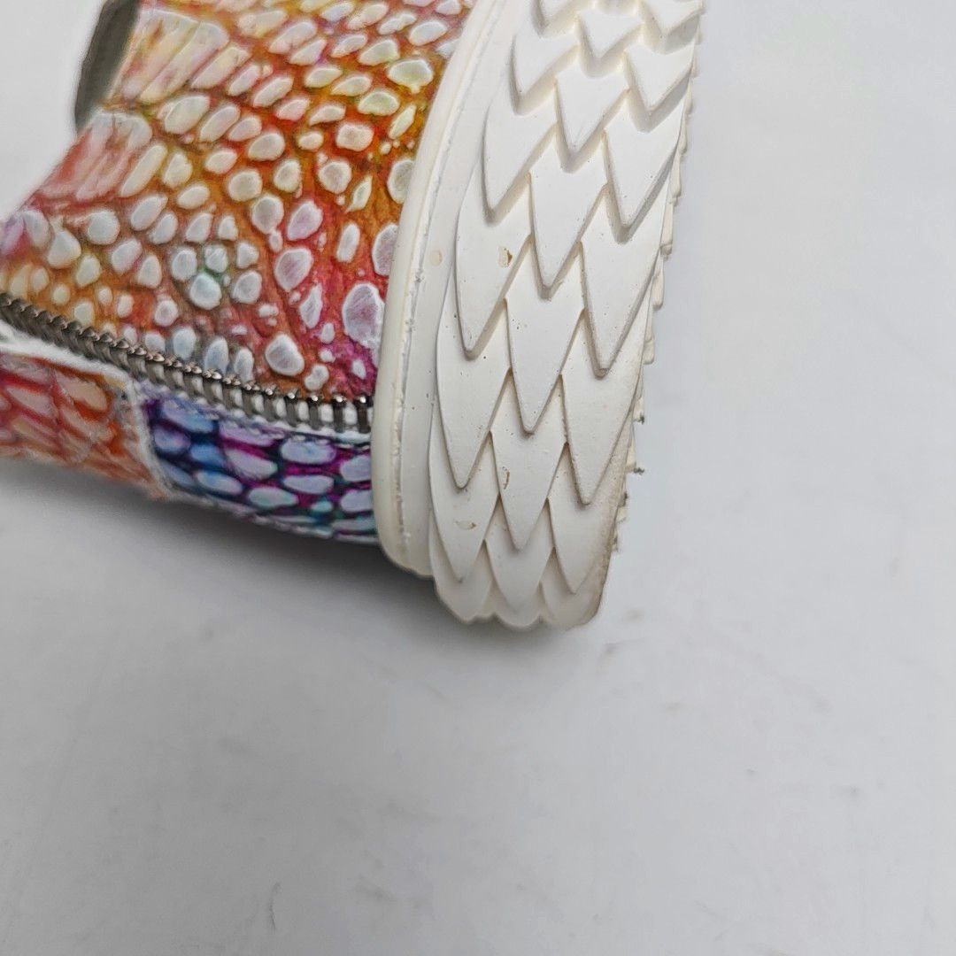 Giuseppe Zanotti Giuseppe Zanotti Multicolor Croc-Embossed Sneakers EU 41 Size US 8 / EU 41 - 8 Thumbnail