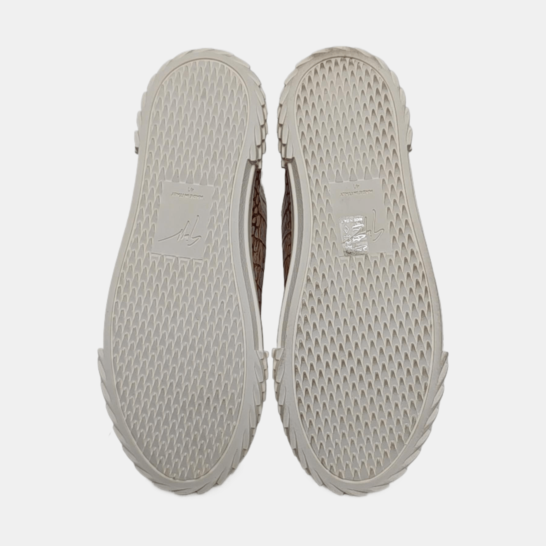 Giuseppe Zanotti Giuseppe Zanotti Multicolor Croc-Embossed Sneakers EU 41 Size US 8 / EU 41 - 5 Thumbnail