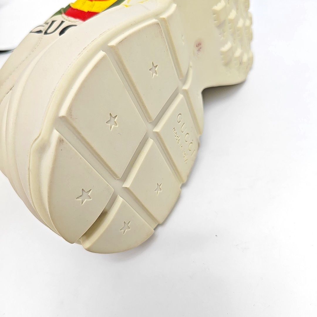 Gucci Gucci Logo Print Leather Rhyton Sneakers UK 5.5 Size US 5.5 / EU 38 - 12 Thumbnail