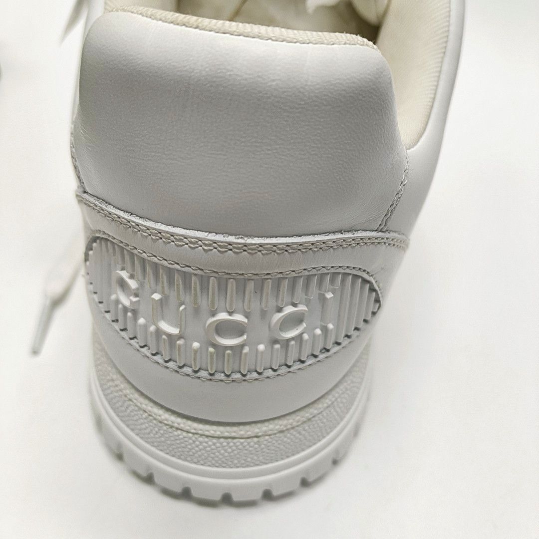 Gucci Gucci White Leather Sneakers 45 Size US 12 / EU 45 - 9 Thumbnail