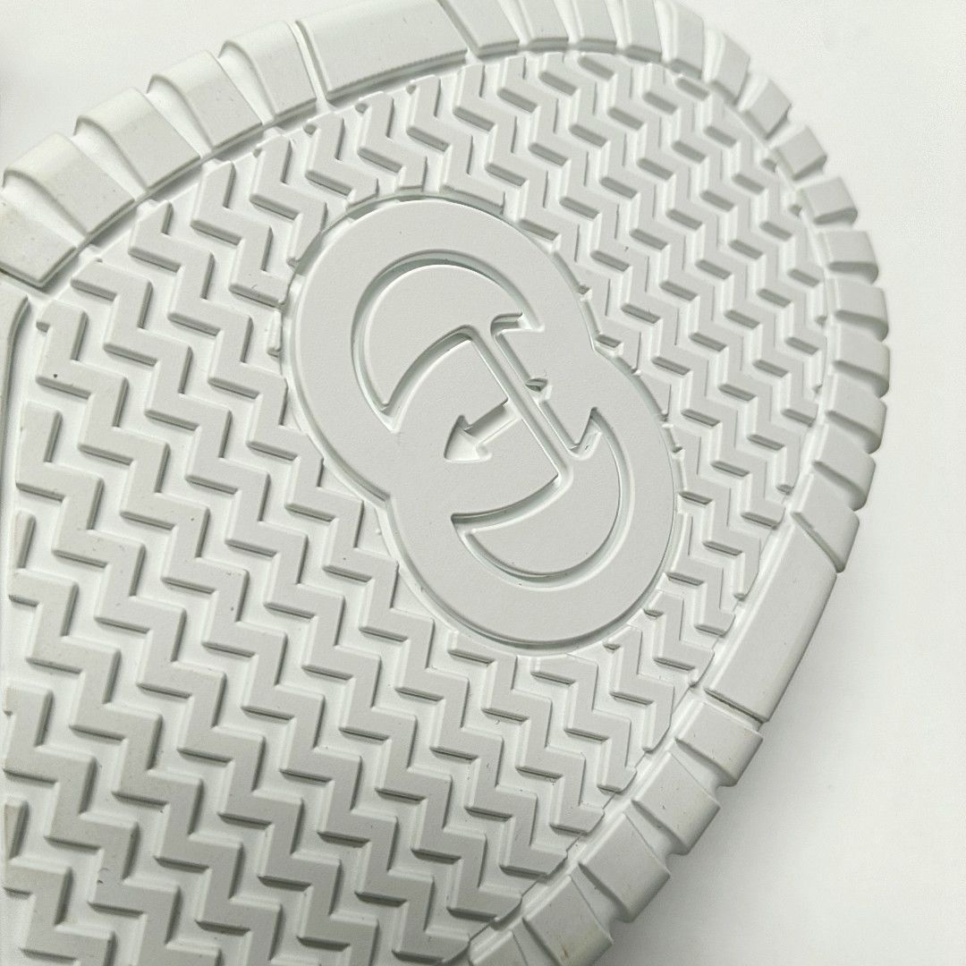 Gucci Gucci White Leather Sneakers 45 Size US 12 / EU 45 - 11 Thumbnail