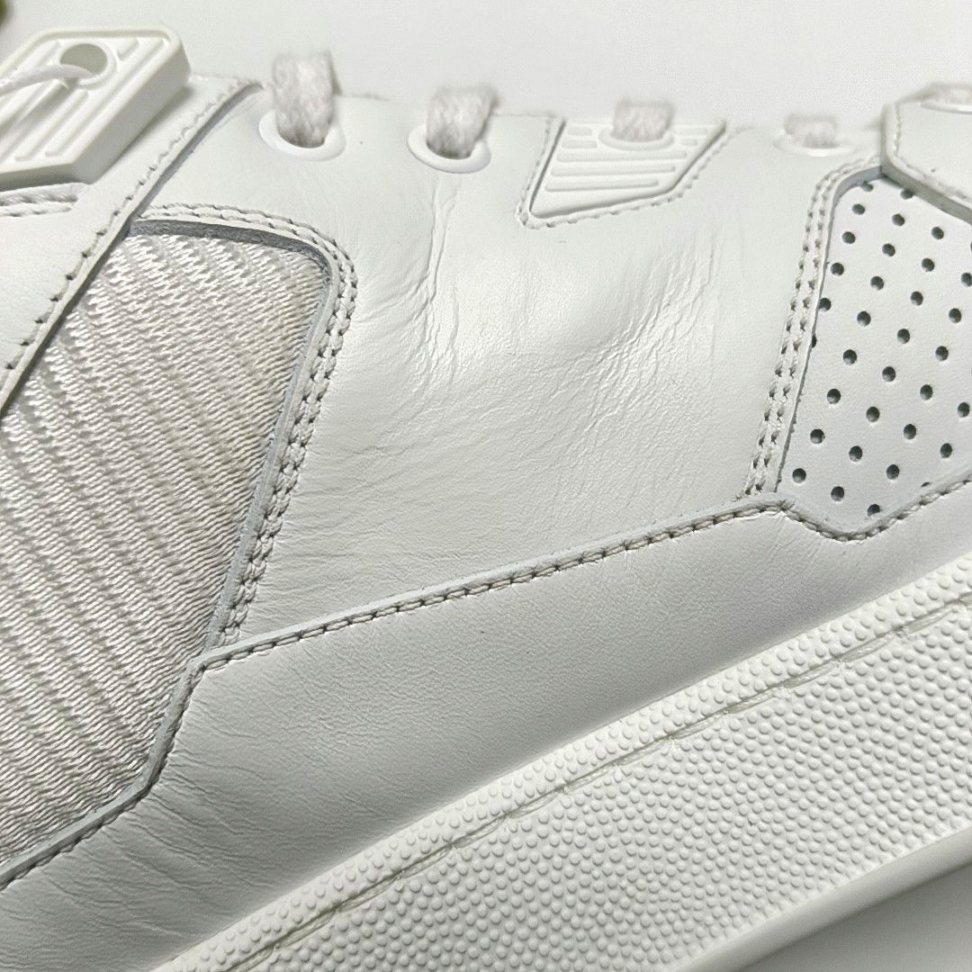Gucci Gucci White Leather Sneakers 45 Size US 12 / EU 45 - 8 Thumbnail