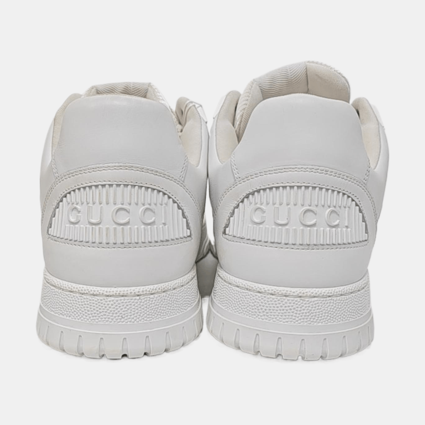 Gucci Gucci White Leather Sneakers 45 Size US 12 / EU 45 - 4 Thumbnail