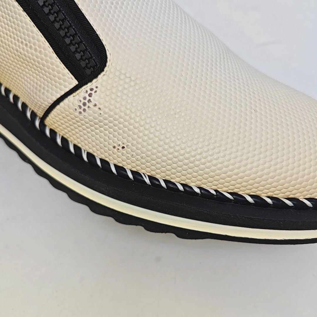 Giuseppe Zanotti Giuseppe Zanotti White Leather Low-Top Sneakers 40 Size US 7 / EU 40 - 7 Thumbnail
