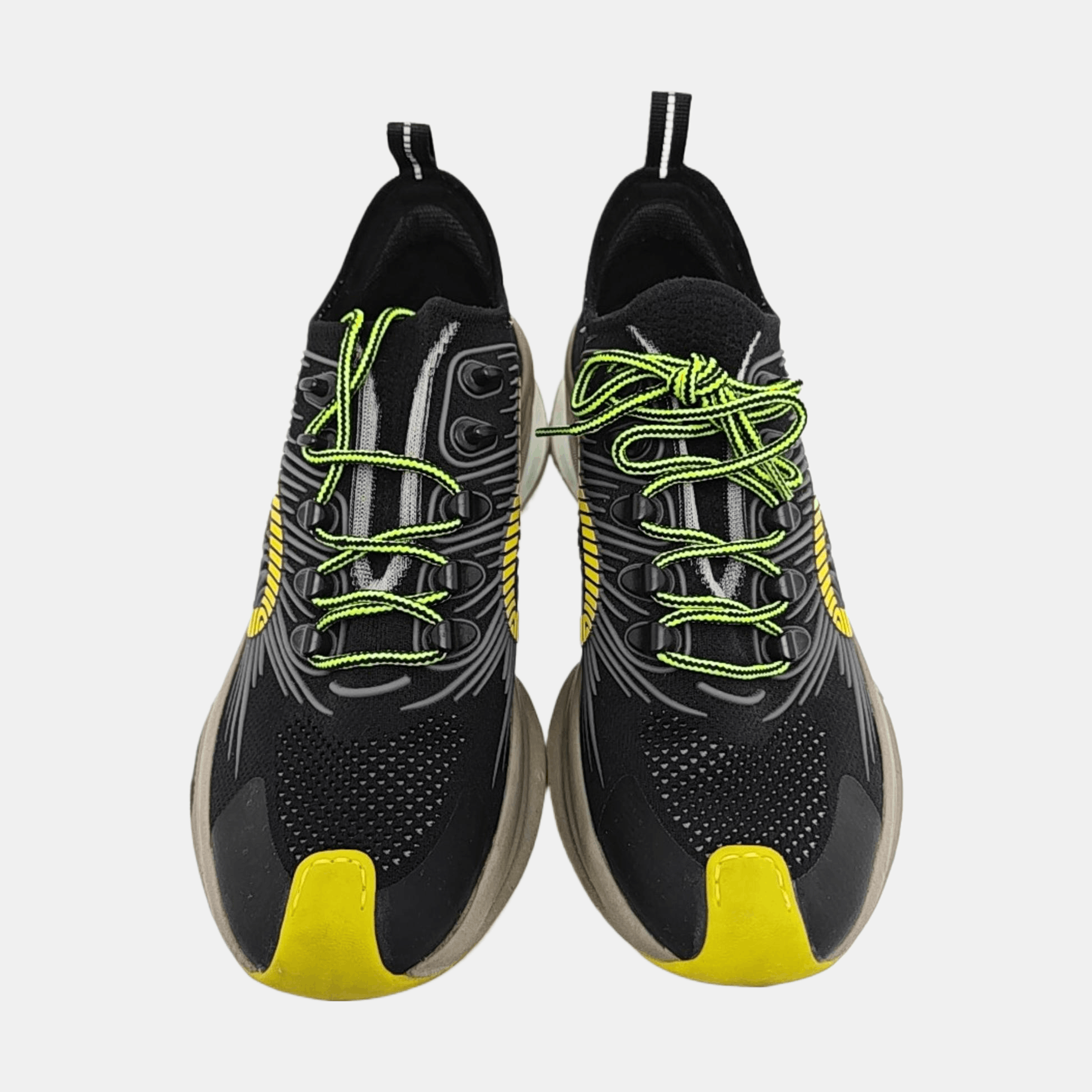 Gucci Gucci Black & Yellow Gucci Run Low-Top Sneakers EU 41.5 Size US 8.5 / EU 41-42 - 3 Thumbnail