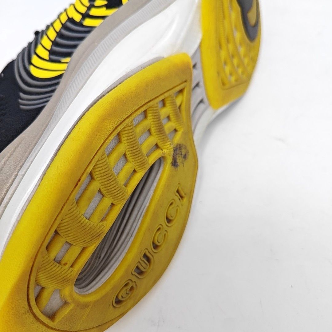 Gucci Gucci Black & Yellow Gucci Run Low-Top Sneakers EU 41.5 Size US 8.5 / EU 41-42 - 12 Thumbnail