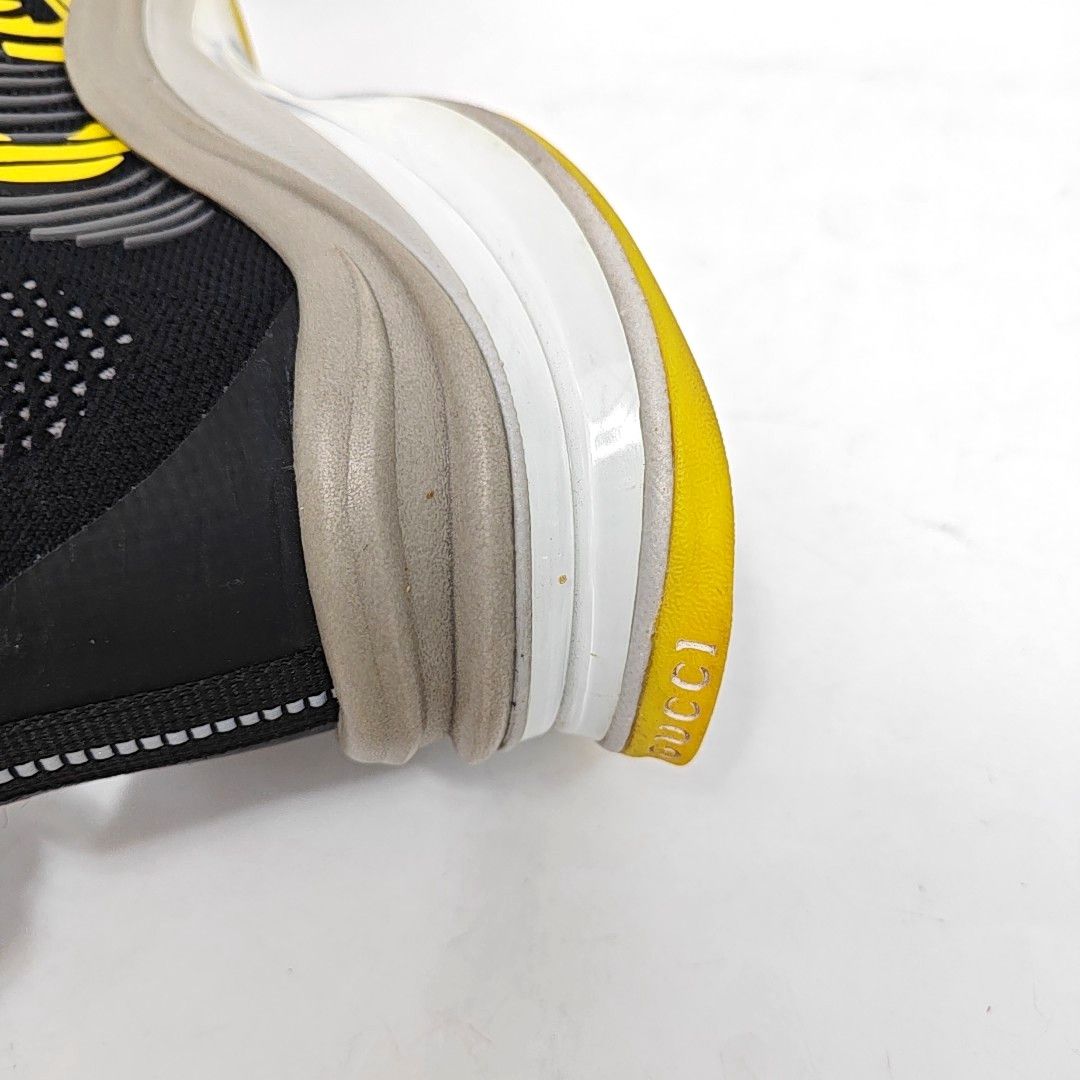 Gucci Gucci Black & Yellow Gucci Run Low-Top Sneakers EU 41.5 Size US 8.5 / EU 41-42 - 10 Thumbnail