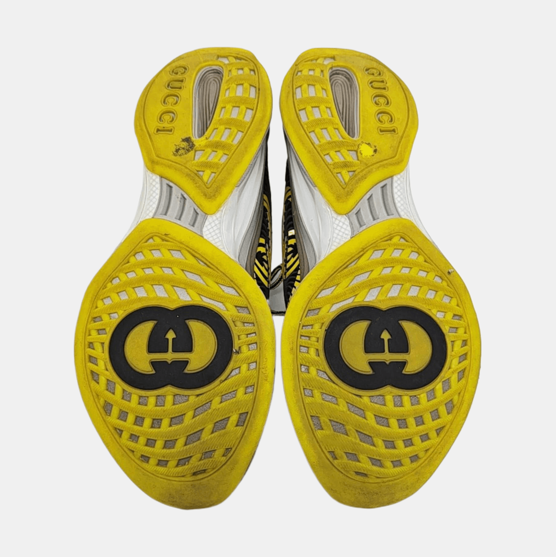 Gucci Gucci Black & Yellow Gucci Run Low-Top Sneakers EU 41.5 Size US 8.5 / EU 41-42 - 5 Thumbnail